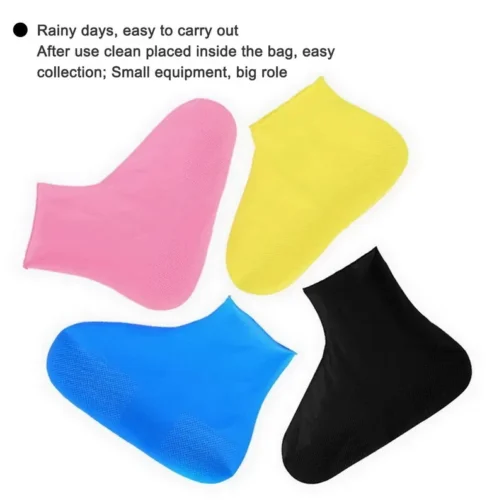 Reusable Non-Slip Waterproof Rain Boot Covers, Rubber Shoe Covers, Outdoor Use, Household Items, Home Equipment – Image 4