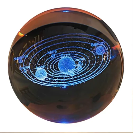 3D Crystal Ball Floating Night Light, Galaxy Planetary Lamp, Night Light, Bedside Lamp, Home Decor, Christmas Gift – Image 8